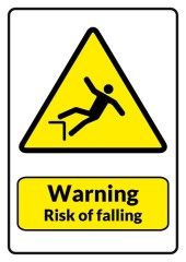 risk-of-falling-sign-template